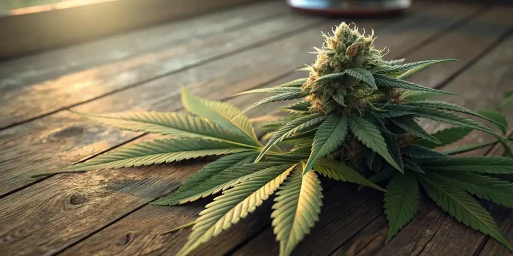 Jack Herer Cannabis Blüten mit reichem Harzanteil und charakteristischem grünem Erscheinungsbild