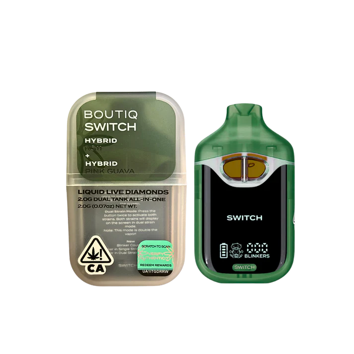 BOUTIQ_SWITCH_V4_RS11_X_PINK_GUAVA.webp Boutiq Switch V4 RS11 x Pink Guava Dual Tank Vape Gerät Vorderansicht