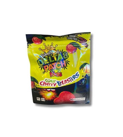 Baked Nards Sour Cherry Blasters Packung mit 500mg THC Edibles