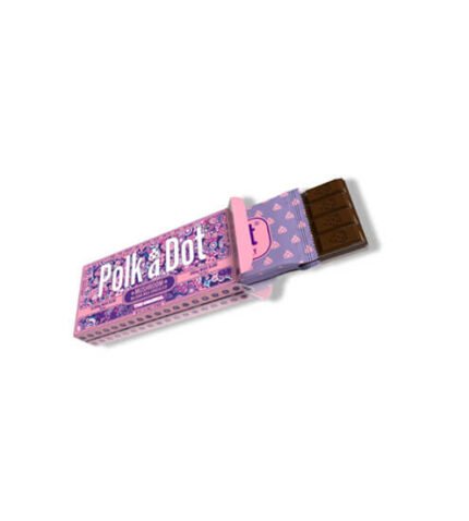 Polka-A-Dot Schokolade Originalverpackung 5 Gramm Riegel Ansicht
