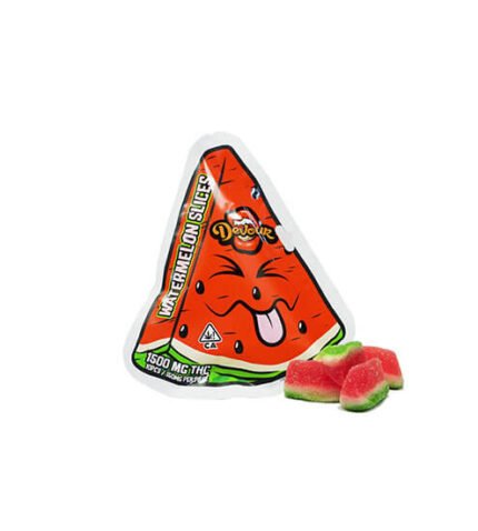 DeVour Watermelon Slices 1500mg THC Packung in der Vorderansicht