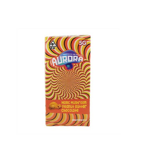 Aurora Peanut Butter Magic Mushroom Chocolate Bar 5G Verpackung Vorderseite