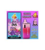Pack Man Grape Cherry NEW V2 Einweg Vape Gerät in der Vorderansicht
