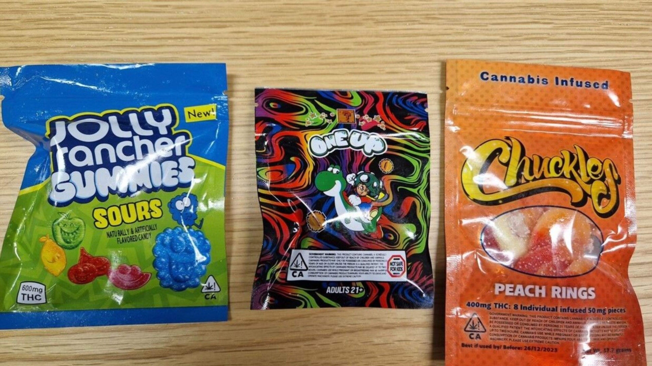 Verpackung von leckeren Jolly Rancher Gummibärchen mit THC im Premium THC Store für anspruchsvolle Genießer