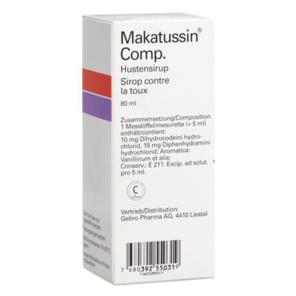 Makatussin comp 80ml Sirup Flasche für effektive Hustenstillung